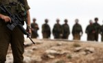 Israeli soldiers stands guard during a&nbsp;p