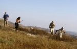 Jewish settlers run towards the village of Asira al-Qibilya  during clashes with Palestinian&nbsp;villagers