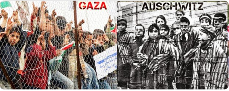 Not to see that Gaza is a concentration camp is a Holocaust denial!!!