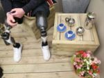 Double Amputee Soldier with Prosthetic Limbs at the Chelsea Flower&nbsp;Show