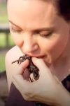 Angelina Jolie eats a&nbsp;tarantula