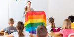Female teacher discussing with preteen children about&nbsp;LGBT
